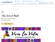Tablet Screenshot of laspatronas.org